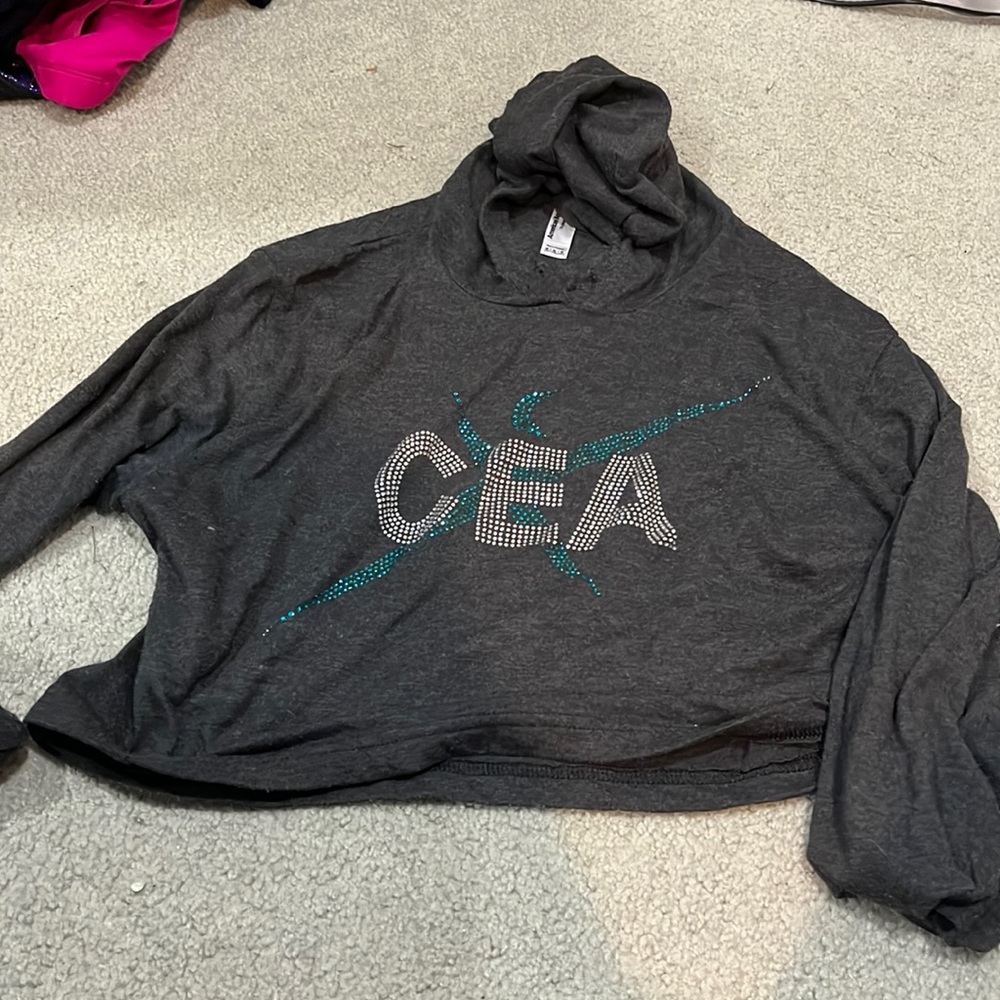 Cheer extreme crop top hoodie